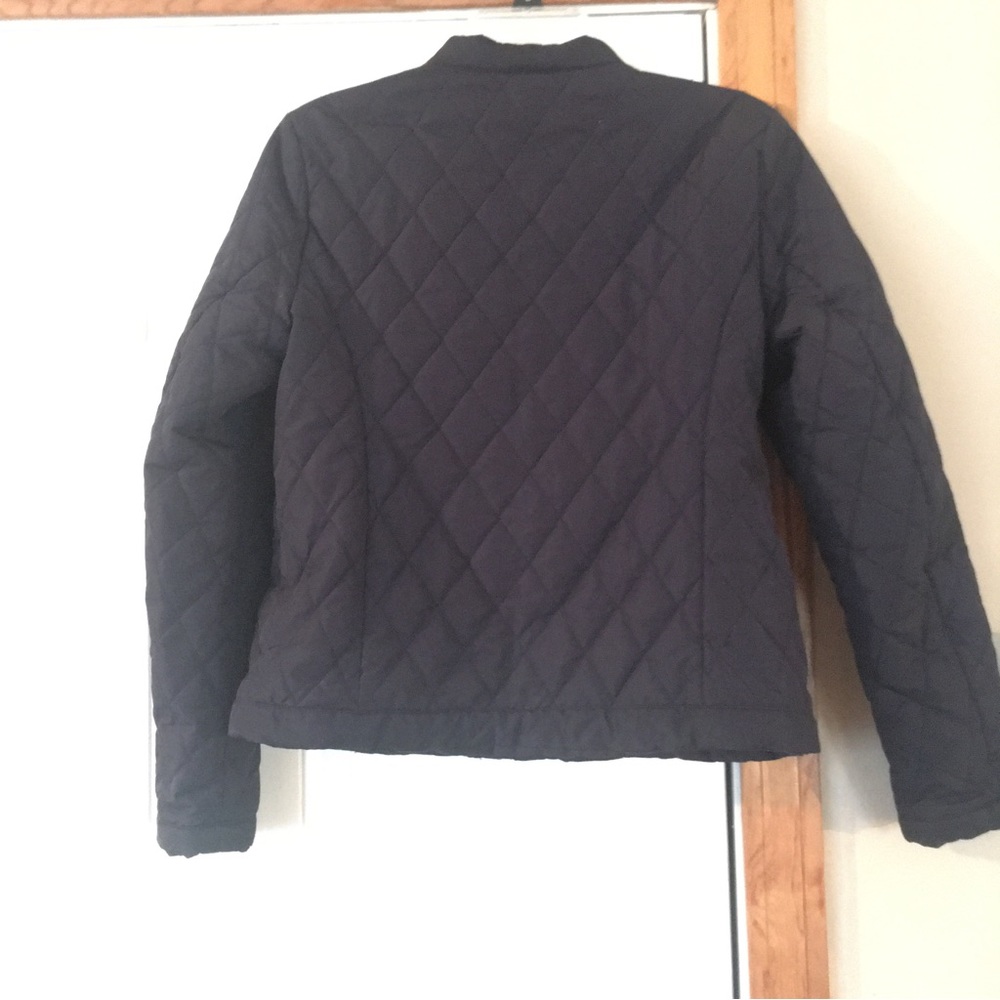 Liz Claiborne dark blue quilted short coat - Picture 2 of 11